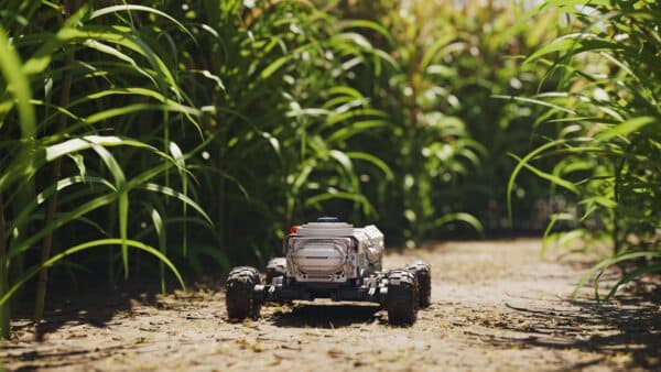 Automated monitoring rover driving in a farm field
